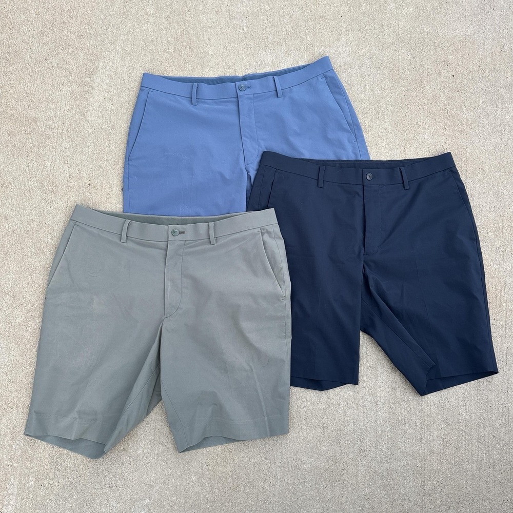 Uniqlo Shorts Mens Medium Multicolor Chino Stretch Casual Lot Of 3 10 Inseam